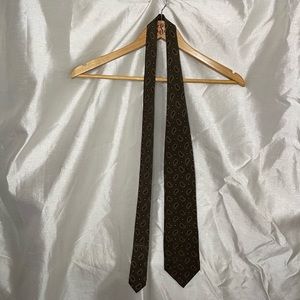 Giorgio Armani VTG 90’s Grey Burgundy Paisley Print Silk Neck Tie Cravatte